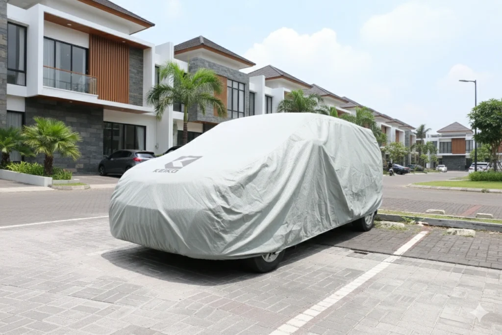 cover mobil ultimate keiko, keiko automotive, cpver mobil ultimate signature grey